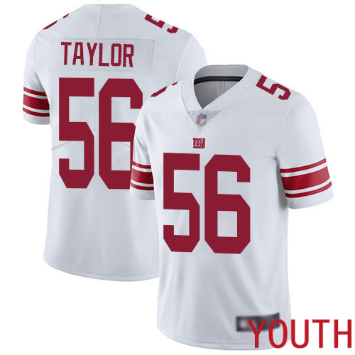 Youth New York Giants #56 Lawrence Taylor White Vapor Untouchable Limited Player Football NFL Jersey